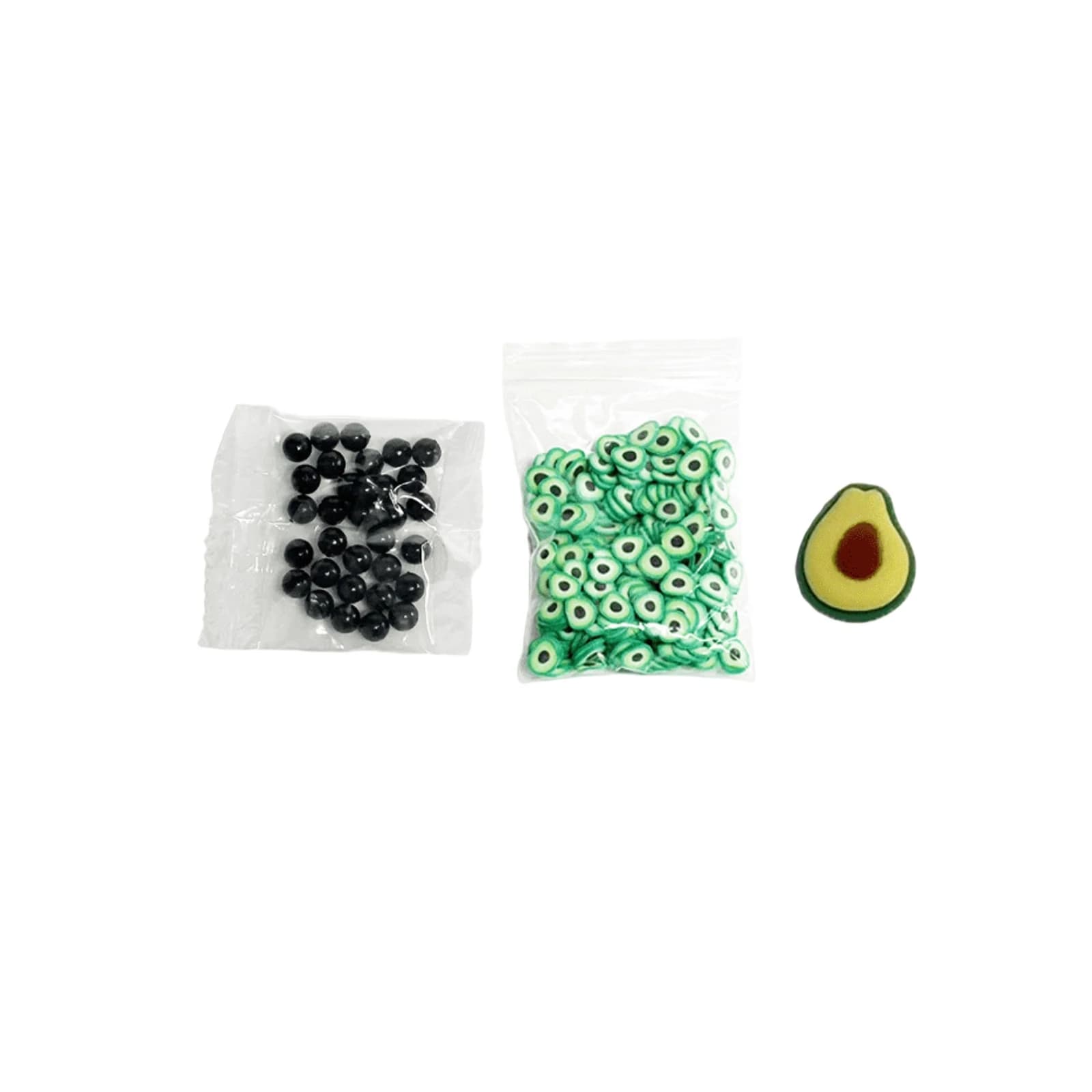 Kit Creativo per Slime a Forma di Avocado con Perline Nere, Giocattolo Sensoriale Antistress Divertente, Set Decorativo Fai-da-Te 2026