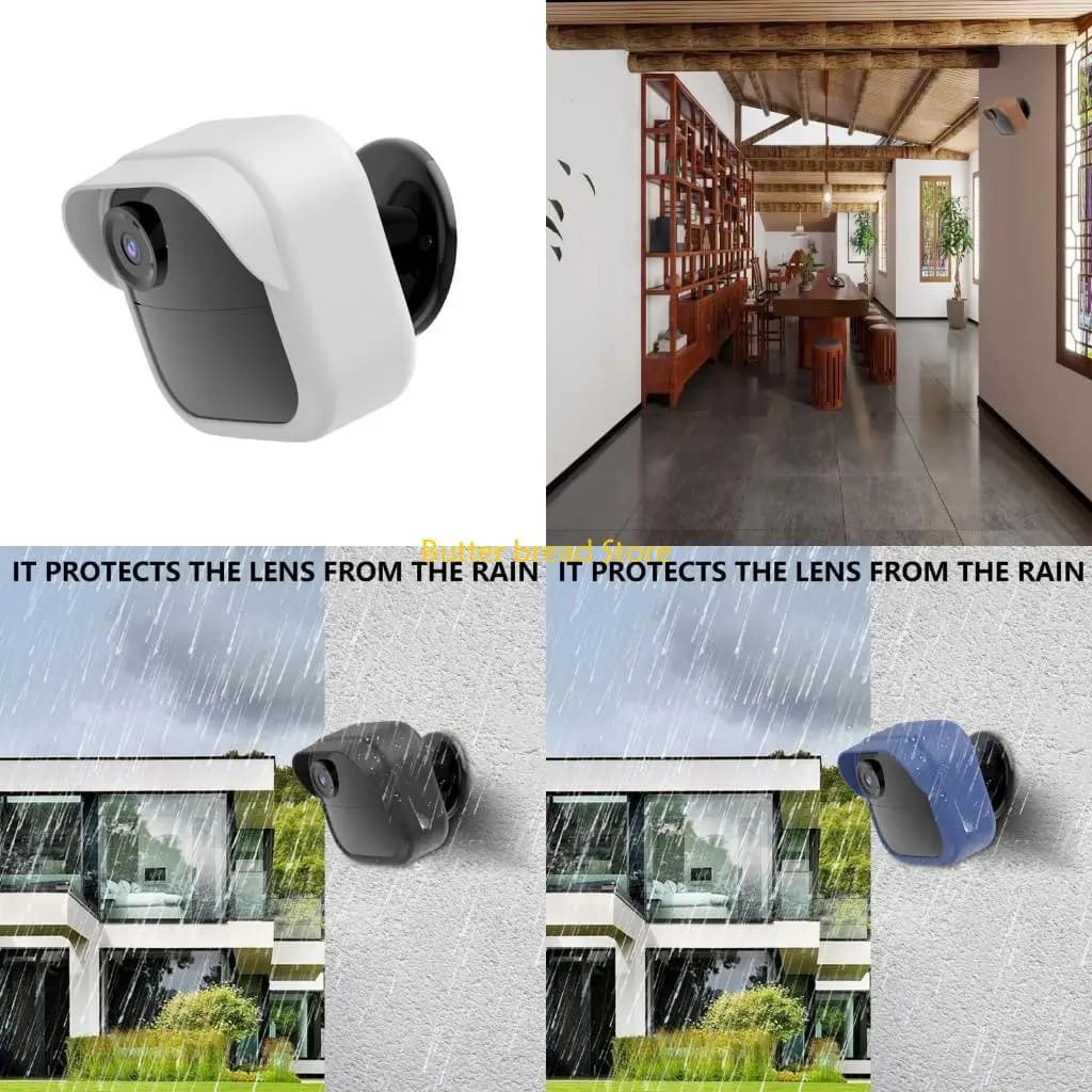 W89C Multi Color Silicone Case Housing Sleeve Tailored for Security Camera Outdoor 2K Models Dust Water Resistant Easy Mount