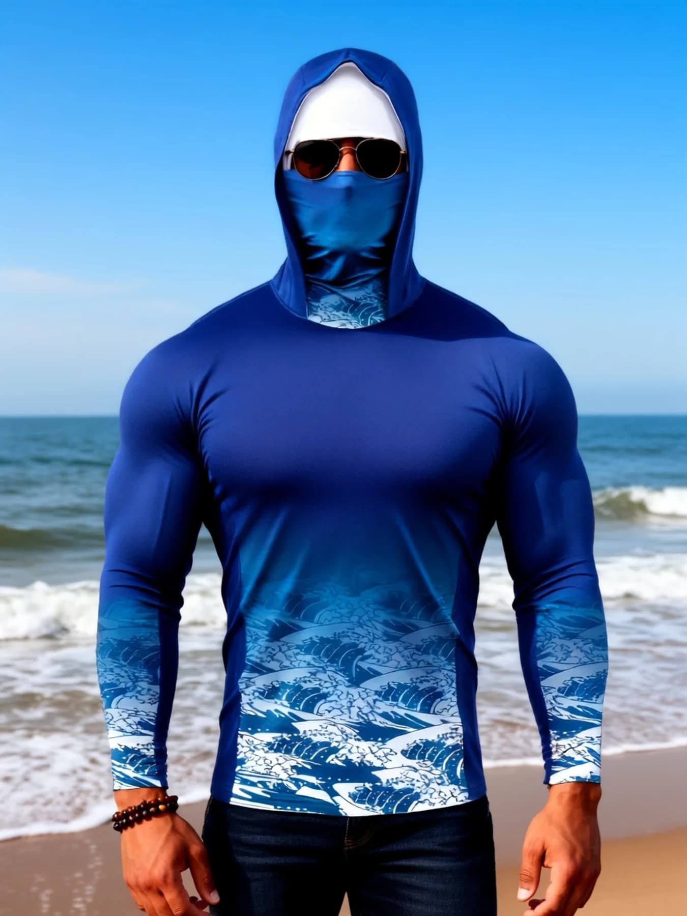 Camicia a maniche lunghe da uomo nuovo stile estate 2026 con stampa 3D sfumata per un abbigliamento sportivo e confortevole per il tempo libero