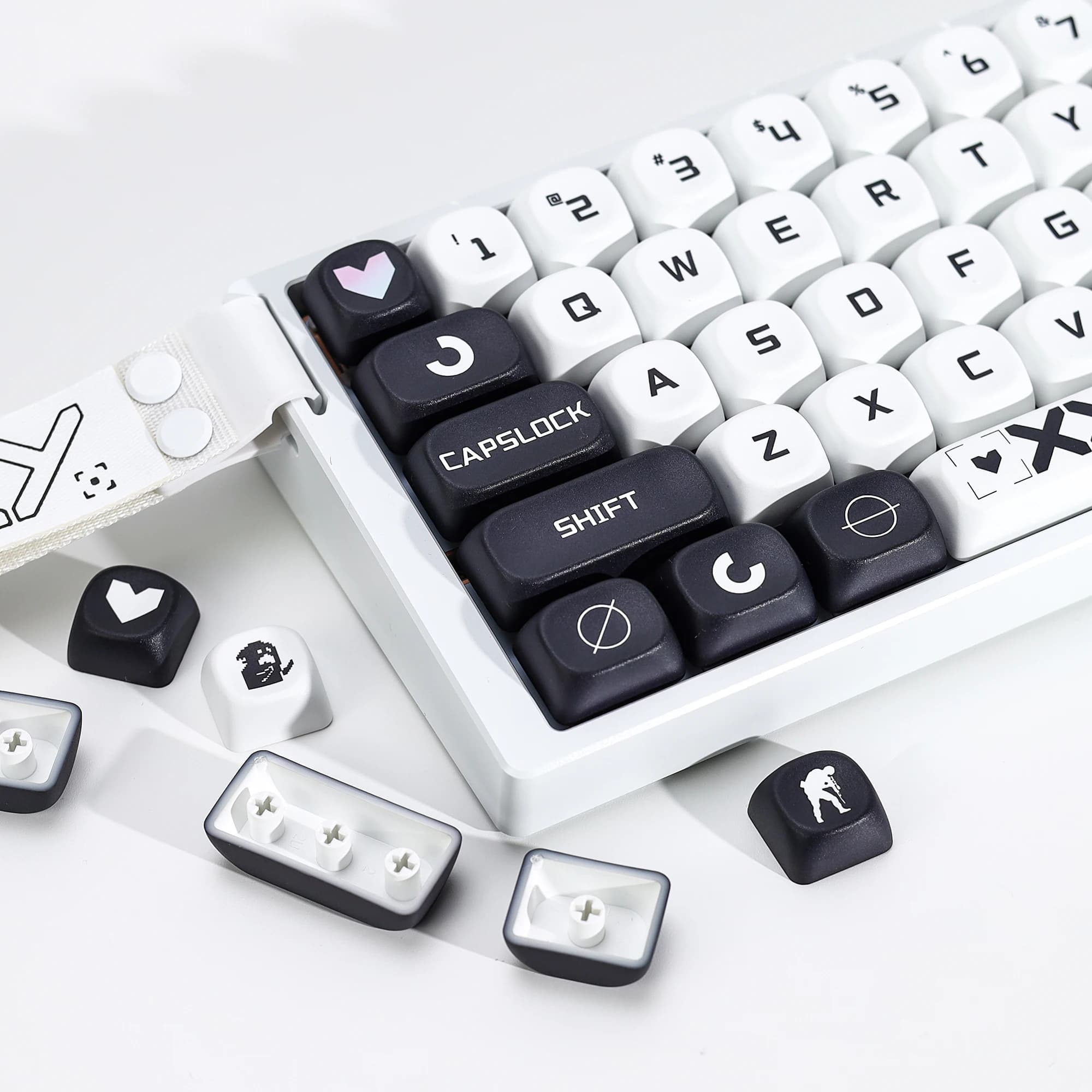 Keycaps KBDiy PrintStream csgo Retro PBT KOA MOA Profile Alice ISO per Switch MX, Tastiera Meccanica da Gaming 60%