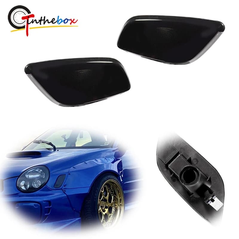 Gtinthebox Lente Affumicata Parafango Anteriore Luce di Indicatore Laterale Luce di Parcheggio Custodia di Copertura Per Subaru Impreza RS / TS / WRX 2002-2003