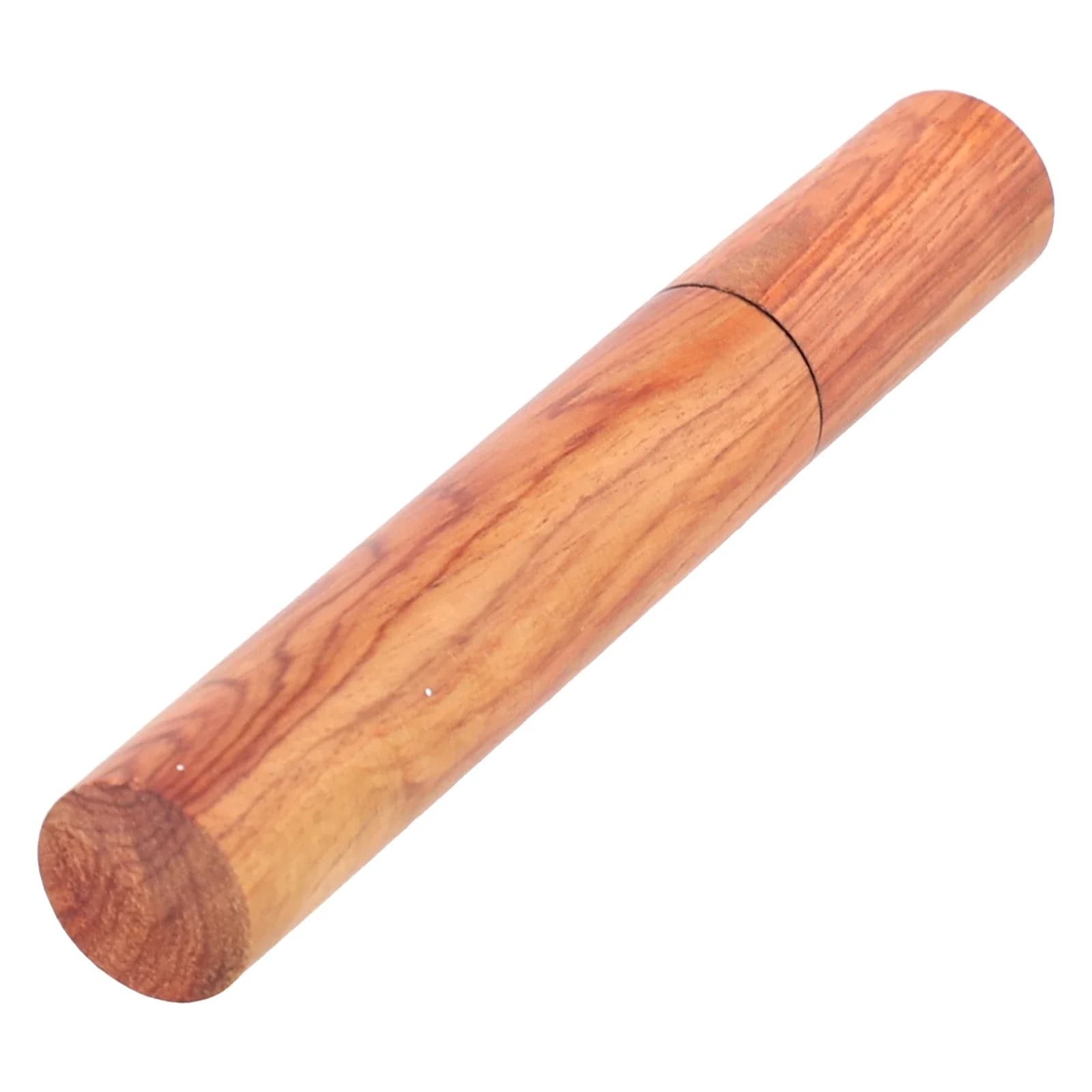 Porta joss in legno Scatola per secchiello per capsule in legno di perlato Porta aghi per incenso linea portatile Scatola di immagazzinaggio in ebano fatta a mano