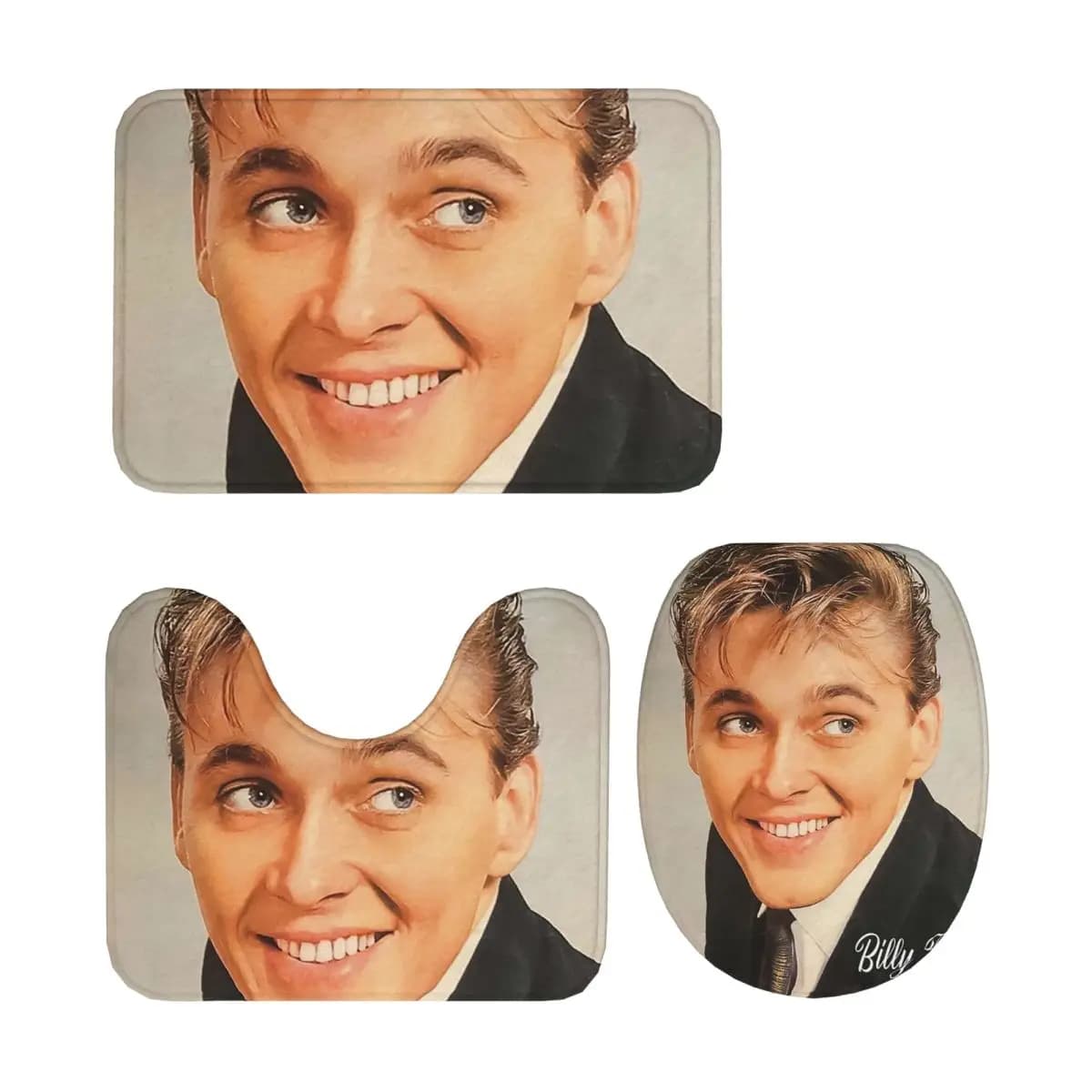 Billy Fury 3 pezzi tappetino da bagno set da bagno copriwater decorazioni per la casa tappeto antiscivolo