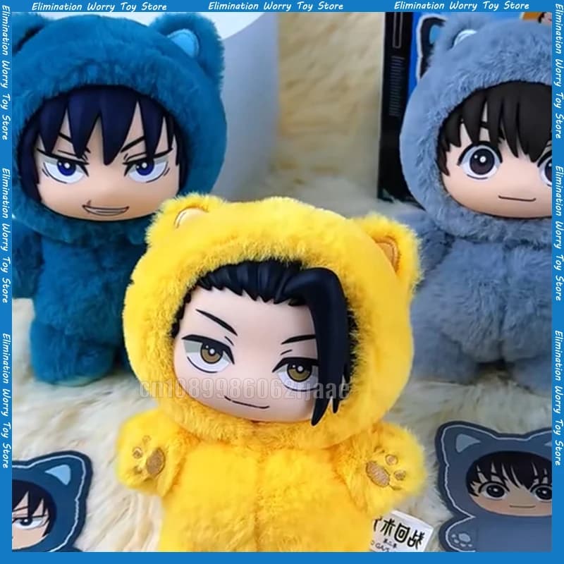 In Magazzino Genuino Eaki Jujutsu Kaisen Stagione 2 Cat Park Party Gojo Satoru Cieco Scatola VINILE Bambola Borsa Ciondolo Modello Collezione Giocattolo