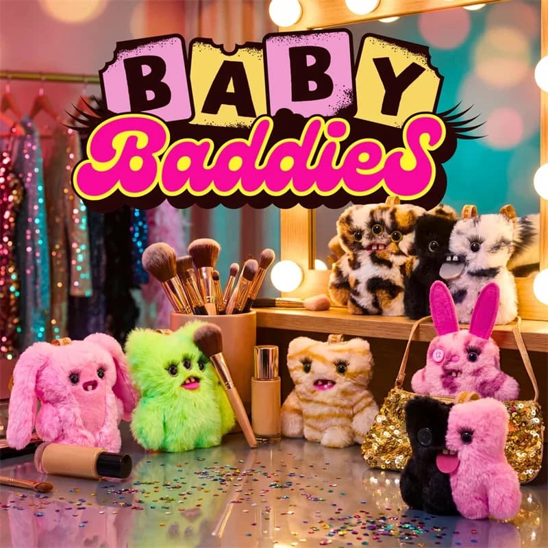 Original Fuggler Funny Ugly Teeth Monsters Plush Toys Blind Box Kawaii Fuggler Baddies Series Peluche Dolls Keychains Pendant
