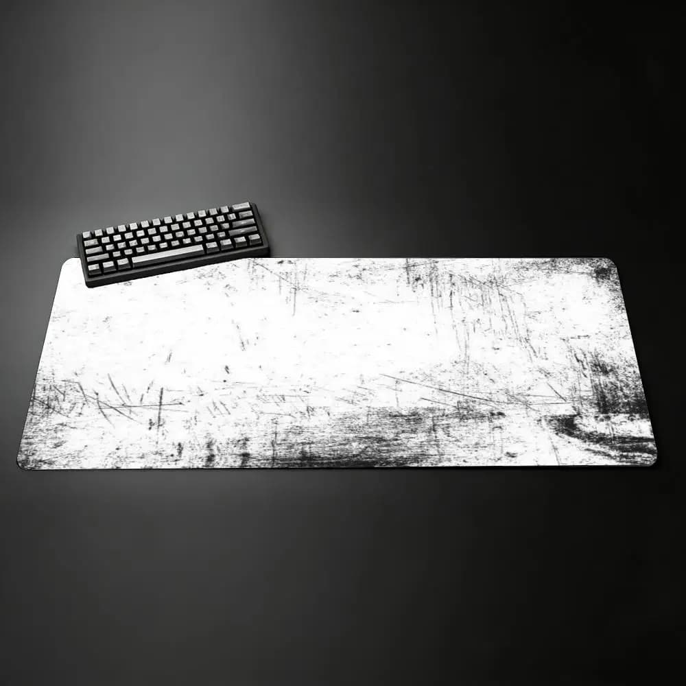 XXL Large Mouse Pad Industrial Concrete Texture Desk Mat Non-Slip Base Smooth Surface Stitched Edges For Gaming Office Decor