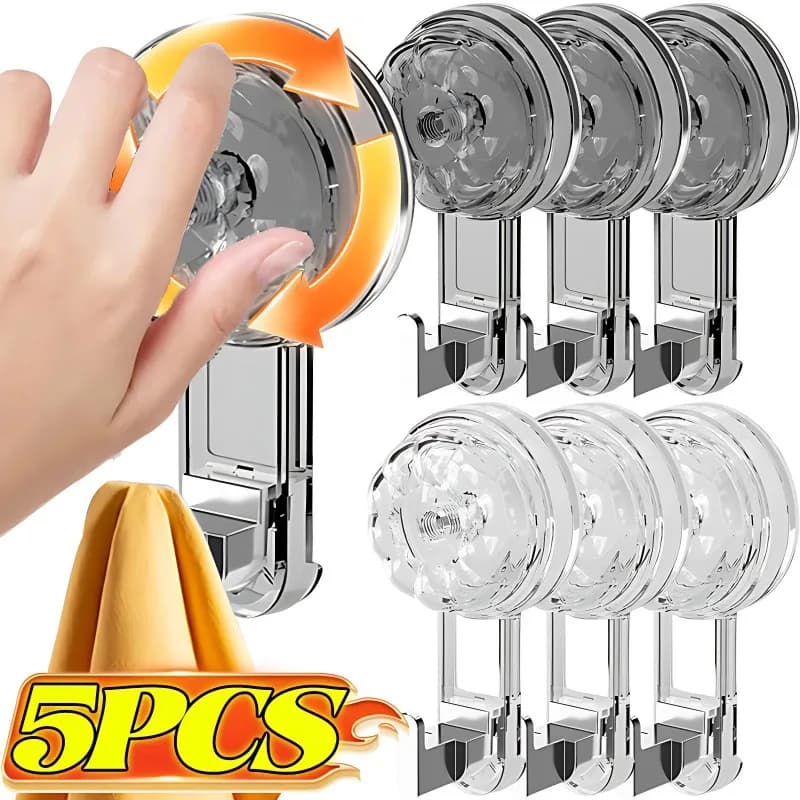 Vacuum hooks without nails Powerful suction Reusable storage hook Wall hook for clothes without traces for bathroom and kitchen