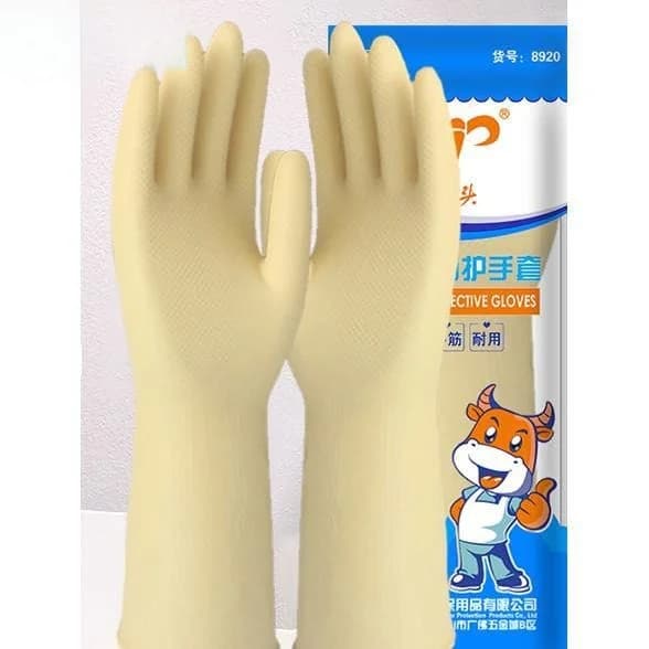 Guanti in silicone per cucina, resistenti, in lattice tipo tendine di toro, impermeabili e antiusura