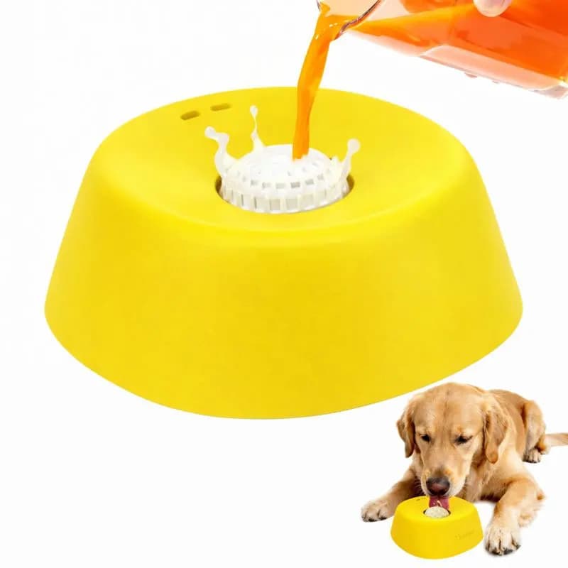 Ciotole interattive Slow Feeder per cani, per liquidi e snack, antiscivolo, per brodo di ossa e yogurt