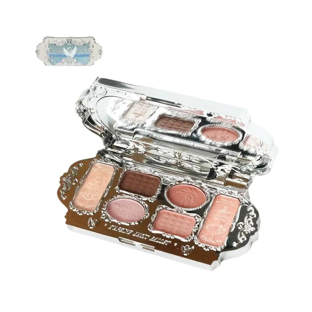Palette Umbrellas Portable 6 Colors, Dust Opaca and Glitterata, Make Eyes Compact for Travel and Touch