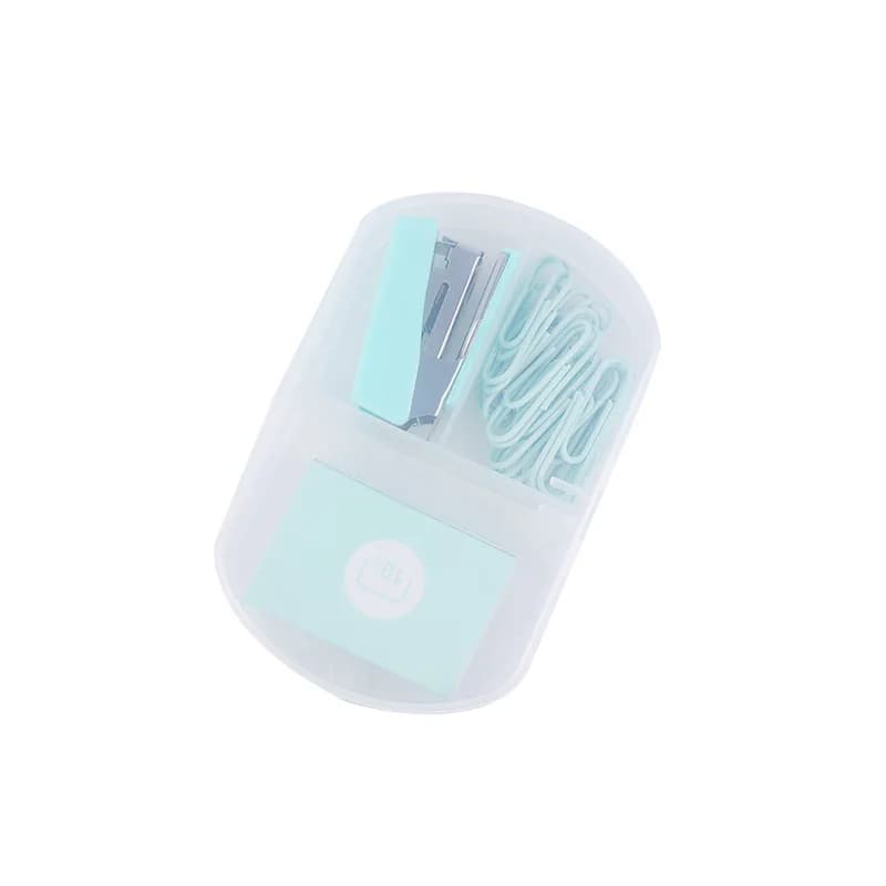 Set Mini Cucitrice Pratica con Graffette e Strumenti per Rilegatura Colorati, Forniture per Studenti, Cancelleria per Scuola e Ufficio