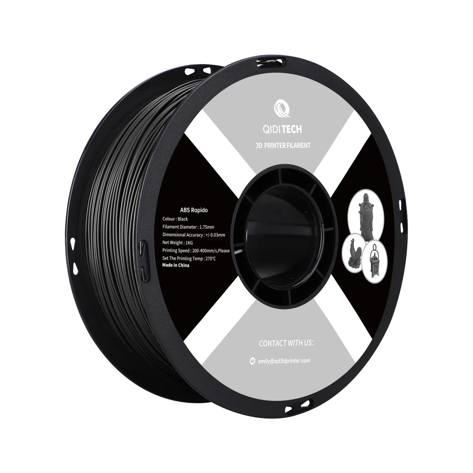 QIDI TECH 3D Printer Filament PLA / ABS 1.75mm 1KG 3D Printing Material Coil for 3D Printer