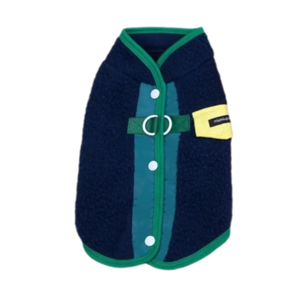 Gilet in pile caldo per animali domestici, stile casual, confortevole, senza maniche, morbido, con anello a D, maglione per cani, accessori per animali domestici