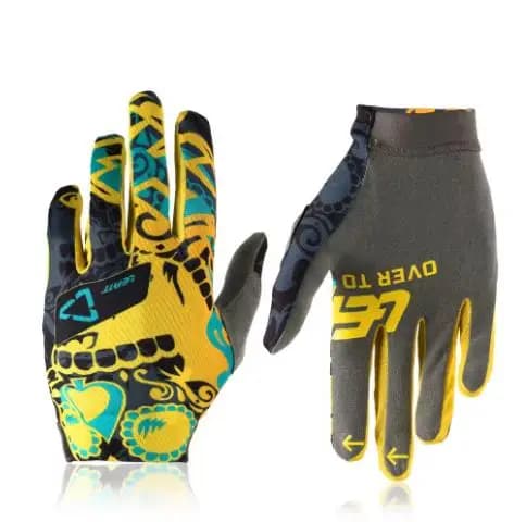 24fistplast Colorful Touchscreen Mobile finger Long Riding Sports Gloves Air Open Motorcycle Bike Universal Riding