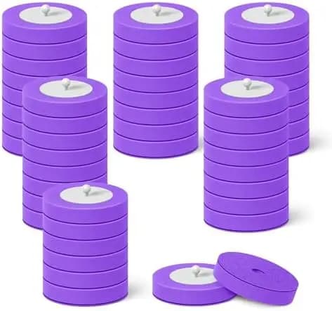 Confezione da 48 testine monouso per spazzolone WC – Profumo di lavanda viola per una facile pulizia del bagno