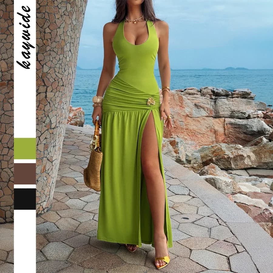 【New style】Diyun Y2K style sexy fashion hanging neck bag hip skirt dress women's clothing 2026 summer