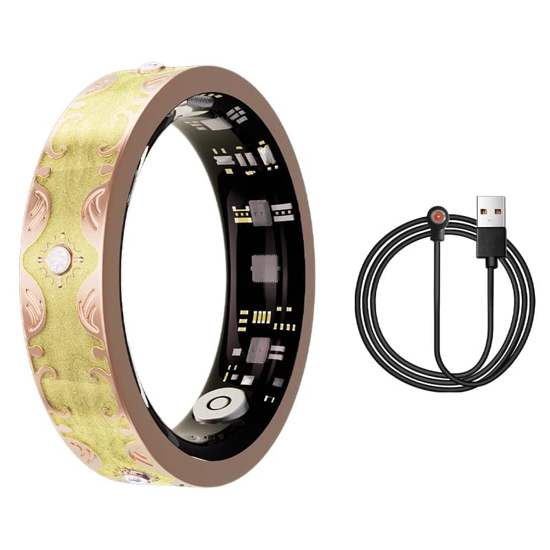Smart Ring Activity Tracker v10 Frequenza cardiaca Monitor del sonno Ossigeno nel sangue Pressione sanguigna APP compatibile con Android/iOS