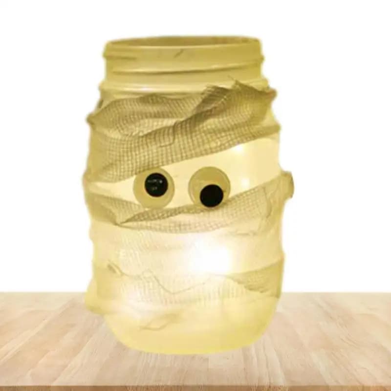 Luci solari per barattoli di vetro Lucine per barattoli di vetro impermeabili per esterni Lucine durevoli in vetro Lanterna per barattoli di vetro per la parte di Halloween