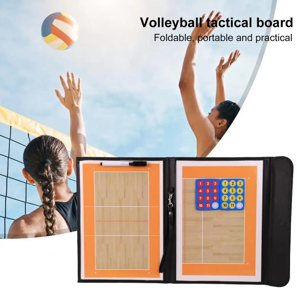 Tavola tattica da pallavolo Tavola tattica professionale Tavola da allenamento portatile pieghevole da pallavolo con penna leggera per allenatori