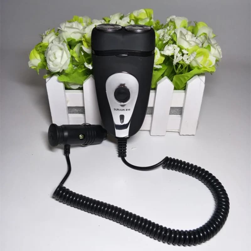 SURAUN 909 Quick Charging Washable Electric Car Razor 12V-24V Rechargeable Men's Shaving Shaver Razor For Shaving Cigars