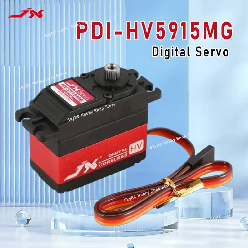 JX Servo PDI-HV5915MG Digital Servo - 15KG Torque, Metal Gear, Coreless, for 1/8 - 1/10 RC Cars & 600 - 700 RC Helicopters