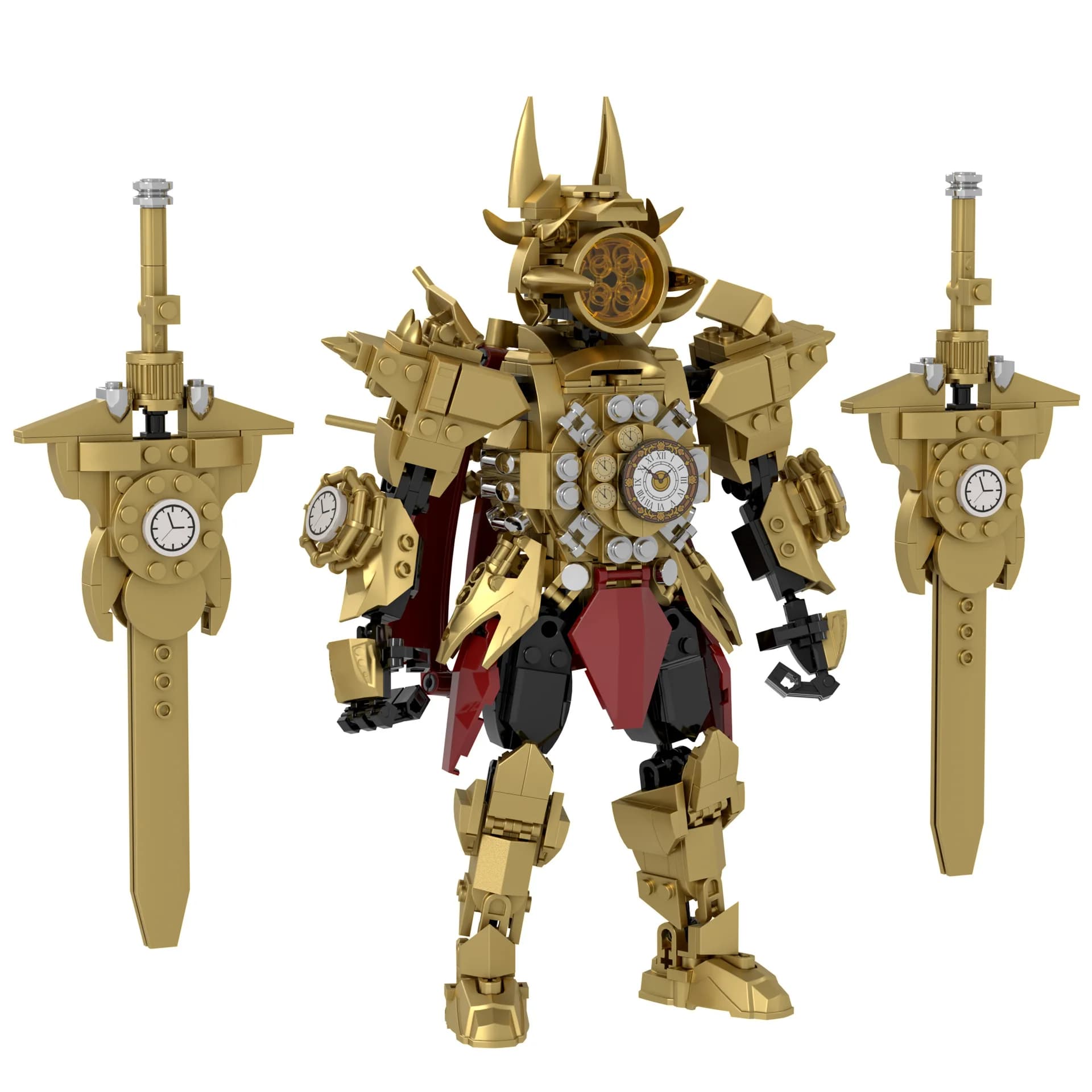 Gioco horror Skibidi Toilet Champion Orologio King Building Blocks Titan Monitor Orologio Uomo Mattoni fai da te Giocattoli per bambini Regali di Natale