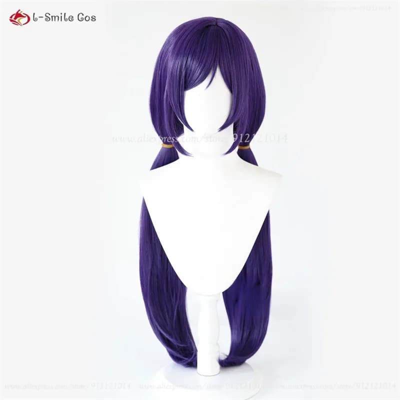 Anime Love Tojo 90 cm lungo viola Nozomi costumi cosplay parrucche capelli sintetici resistenti al calore + cappuccio per parrucca