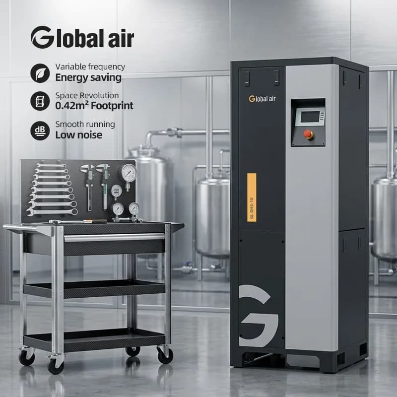 Industrial Screw Air Compressor for Textile Workshop Garment Factory 15KW 20HP for Pneumatic Loom Thread Cutter Weaving