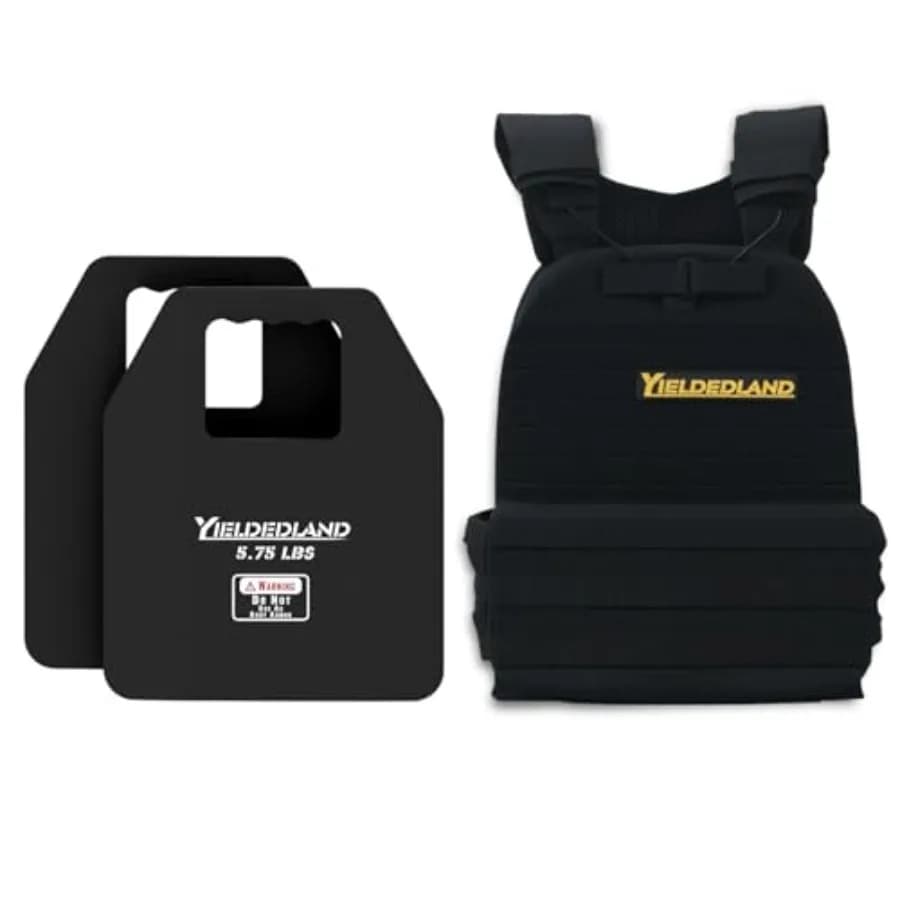 Zavorrato 15lb/21lb vest for Men and Women with Weight Plates, Black Gym Training Vest for Strength and Resistance Exercises