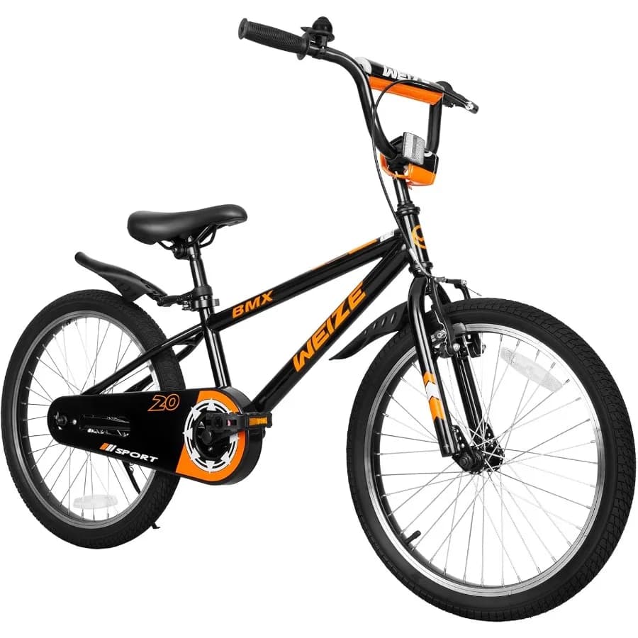 Biciclette da 16 20 pollici per ragazzi e ragazze dai 412 anni Bicicletta stile BMX con sedile regolabile Ruote da allenamento anteriori e posteriori Fe