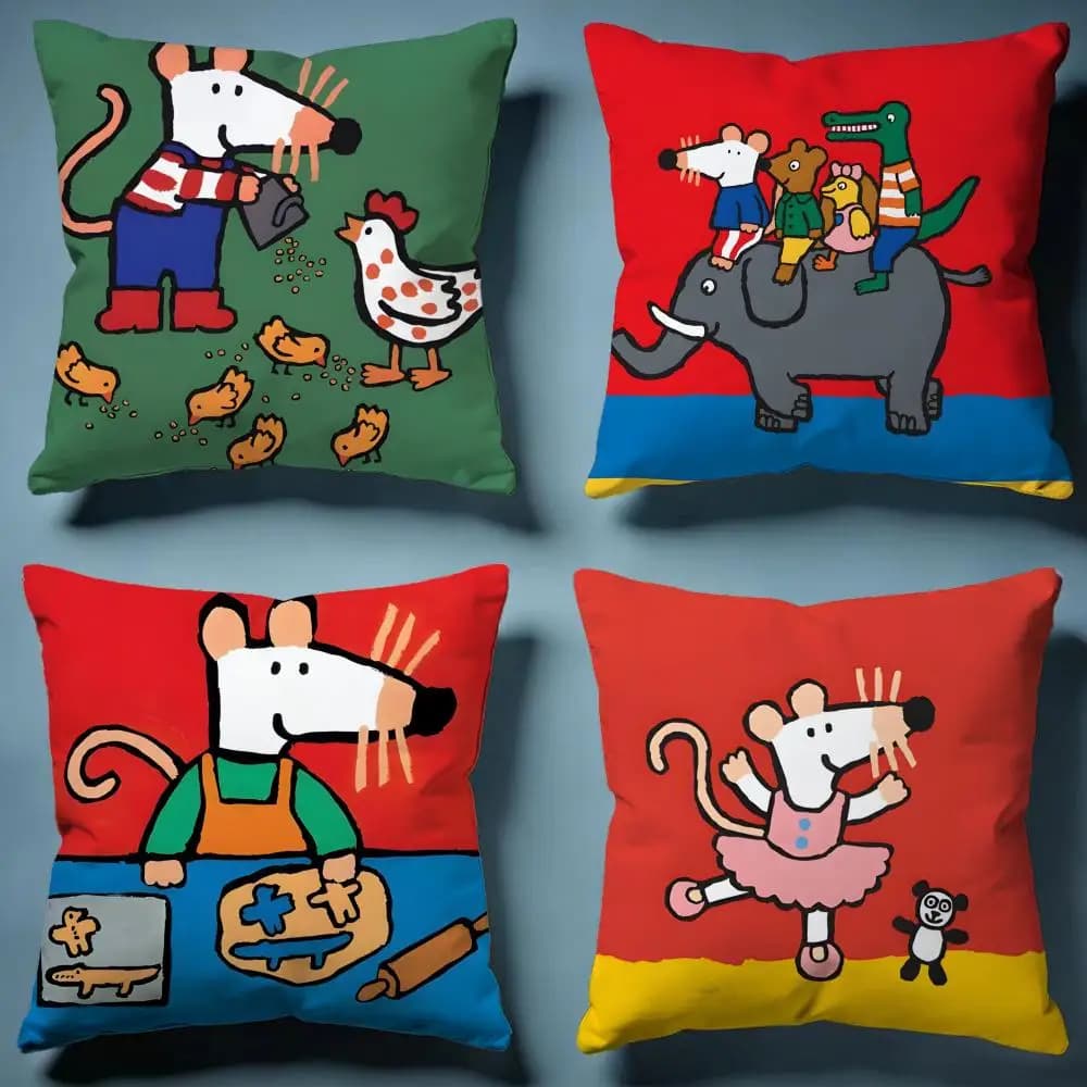 Popolare Federa per Cuscino MMaisy Mouseed, Morbida e Decorativa, Adatta per Camera da Letto, Divano, Auto e Viaggi