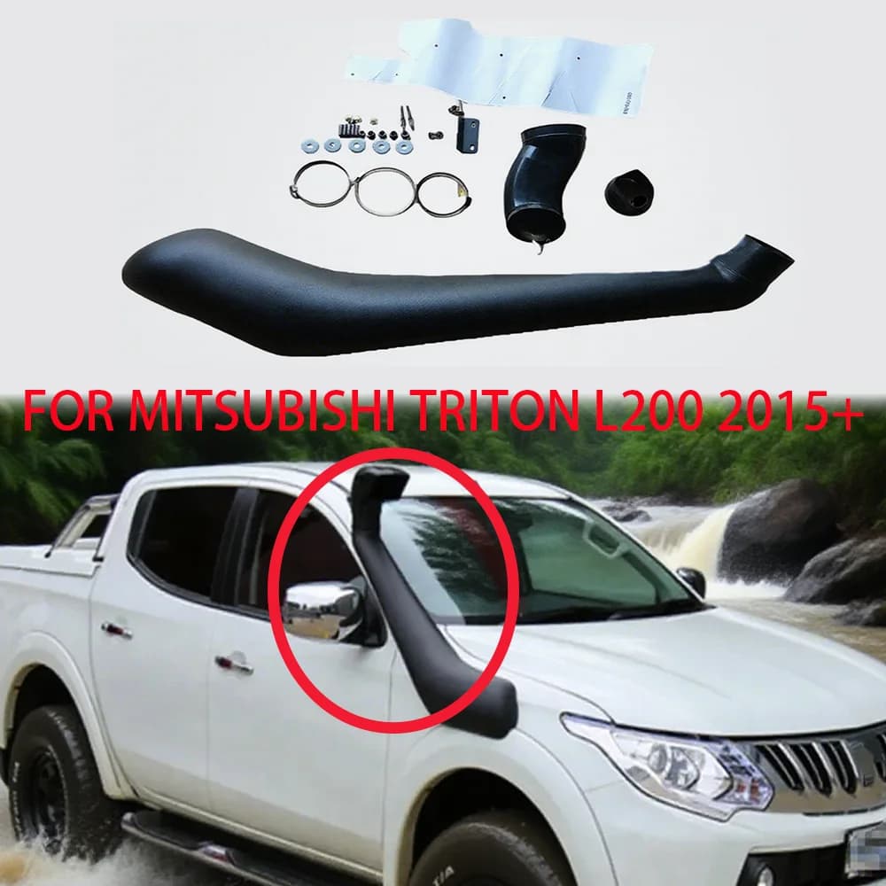Kit Snorkel per Mitsubishi Triton L200 2015+ 4X4 Fuoristrada, Presa d'Aria in ABS Nero Opaco, Accessori Auto
