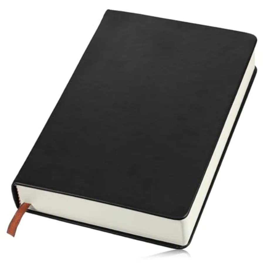 Thick A5 Sketchbook Notebook 660 Pages Blank Thick Smooth Notebook Soft Faux Leather Cover Journal for Ink, Water Color, Pen, P