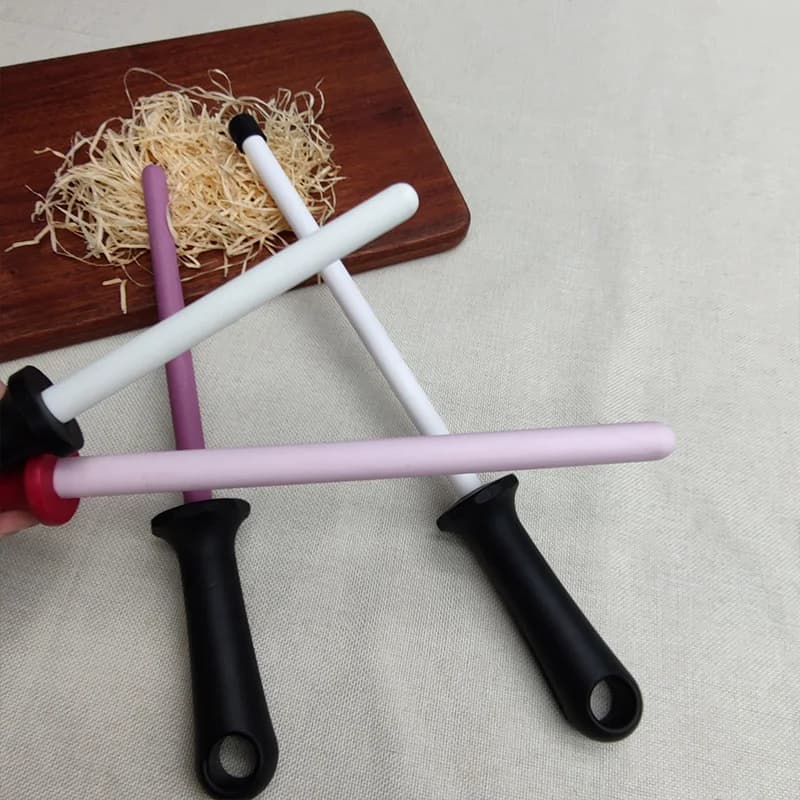 1 pcs rod to sharpen 10 inch ceramic sharpeners steel kitchen knives professional grinding system knives tool for home use