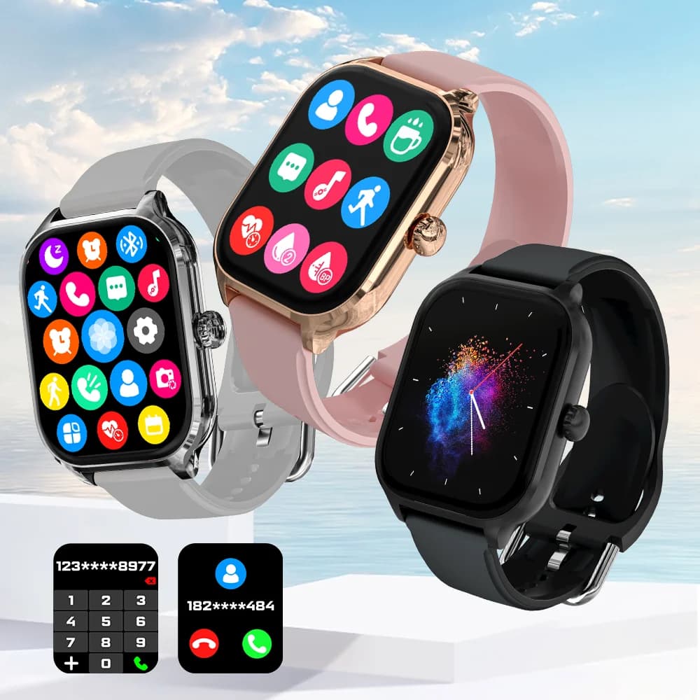 LAXASFIT New H9 Smartwatch for Men and Women 2025 Smartwatch Sports DIY Surface Bluetooth Speaker Smartwatch for Android IOS