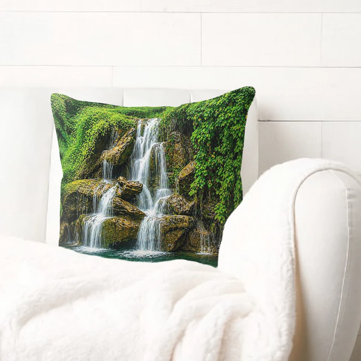 Vibrant Floral Pattern Polyester Pillow Cover - Decorative Pillowcase for Home Sofa, Bedroom Decor, No Pillow Insert Included
