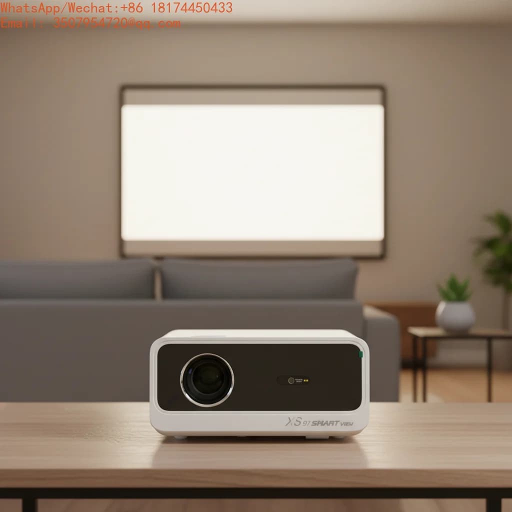 Proiettore LED Wireless da Esterno X9 Smart Mini Certificato Netflix, 1080P, 900+ ANSI, Altoparlanti Stereo, Auto Focus, ODM