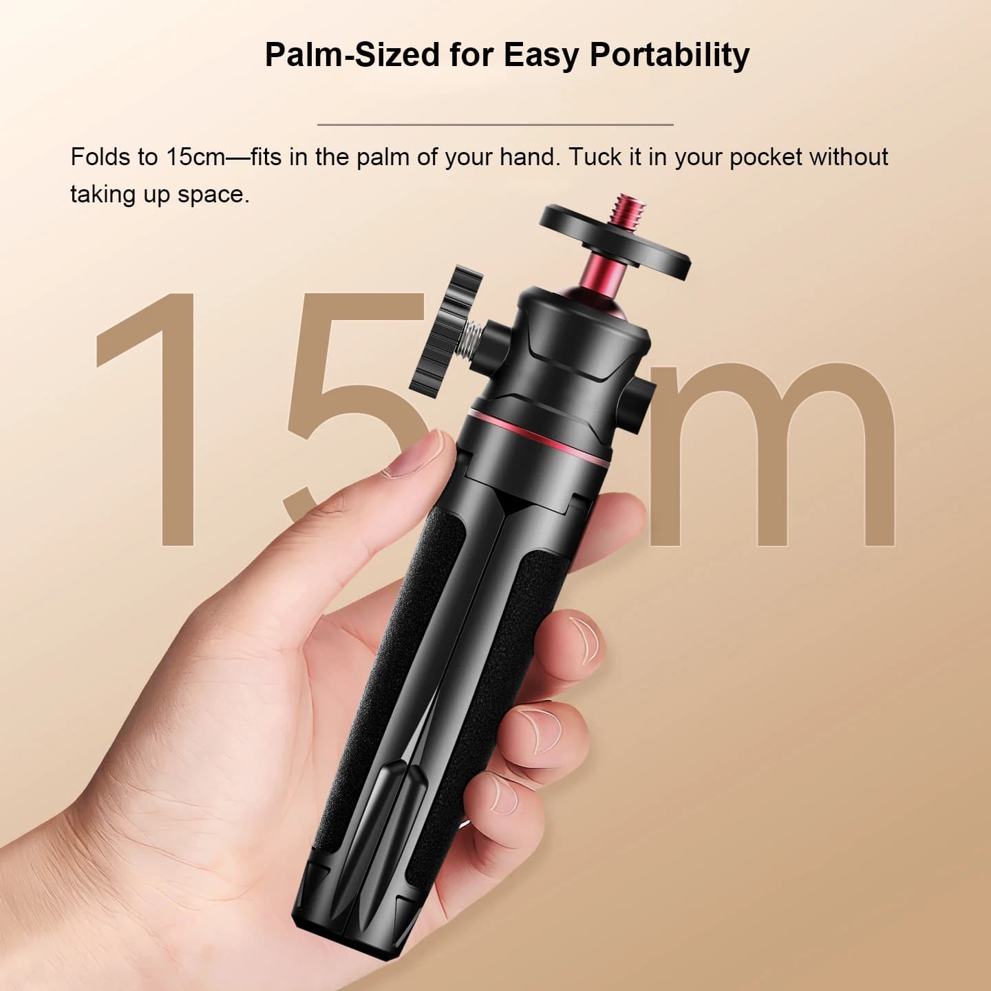 Mini Treppiede Universale con Asta Selfie e Impugnatura per Insta360 e DJI Action Pocket Camera