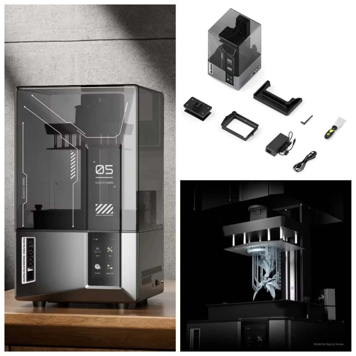 Stampante 3D a Resina ELEGOO Mars 5 Ultra 9K con Polimerizzazione Rapida 150mm/h - Vendita all'Ingrosso