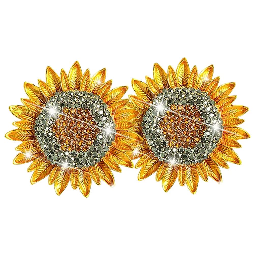 2 Pieces Perfume Clips for Sunflower Shape Auto, Easy to Install Auto Deodorant, Ventilation Bag Clips, Interior Decoration Car