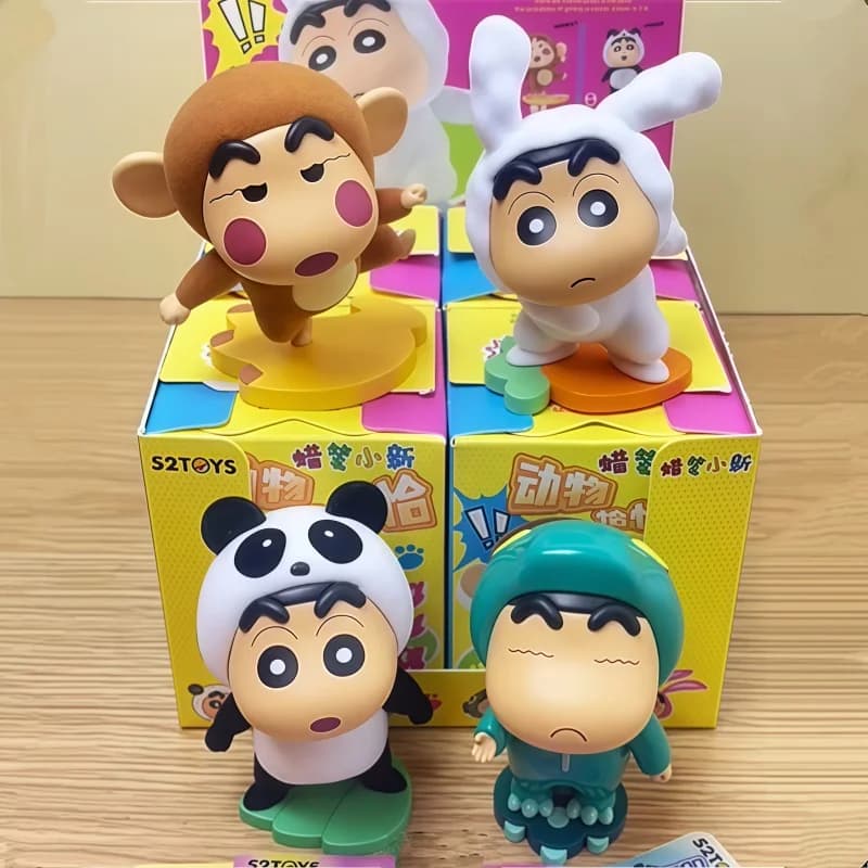 Nuova Scatola a Sorpresa 52toys Crayon Shin Chan, Statuetta Animale Cosplay, Ornamento da Scrivania, Giocattolo da Collezione, Regalo per Donne e Uomini