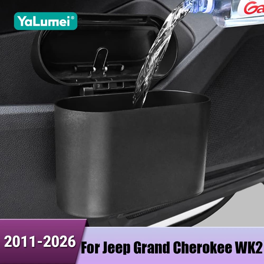 2 pezzi auto appesa scatola della spazzatura bidone della spazzatura per Jeep Grand Cherokee WK2 2011 2012 2013 2014 2015 2016 2017 2018 2019 2020 accessori