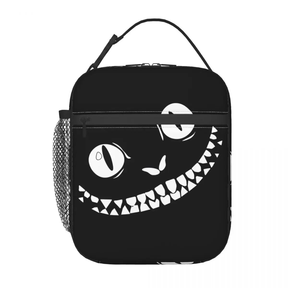 Cheshires Anime Cat Custom Lunch Thermal Bag, reusable lunch box with cartoons, to contain multifunctional outdoor food