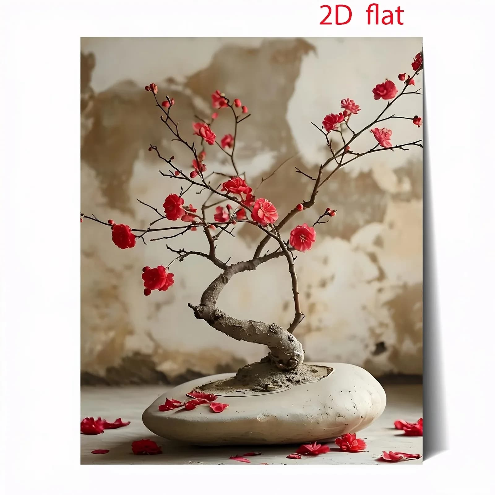 [2D Flat Frameless][Professional Art Use] 1 Set DIY Acrylic Paint by Numbers Kit for Beginners, Includes Acrylic Paints, Canvas,