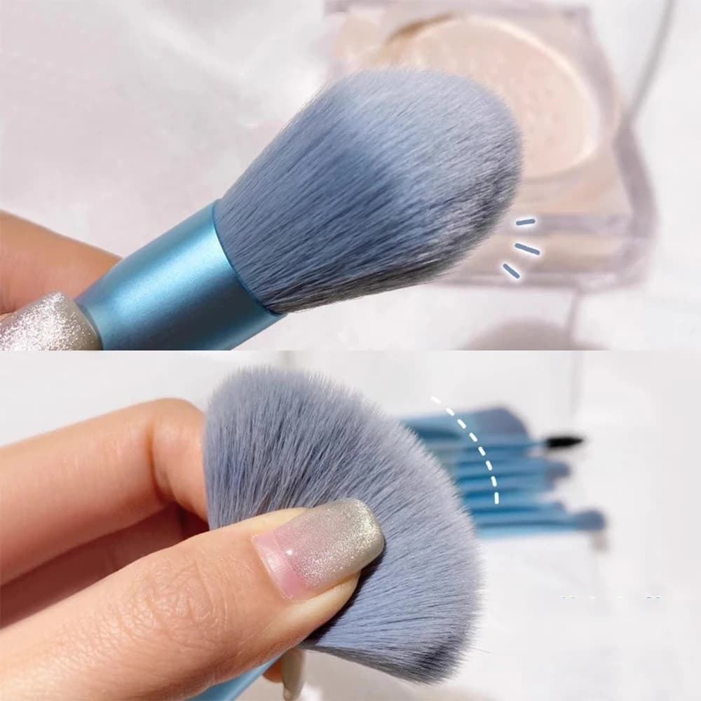 Set of 8 Top Makeup Brushes for Fondotinta, Ombretto, Corrector, Shoeing and Blush, Beauty Tools for Women, Christmas Gift