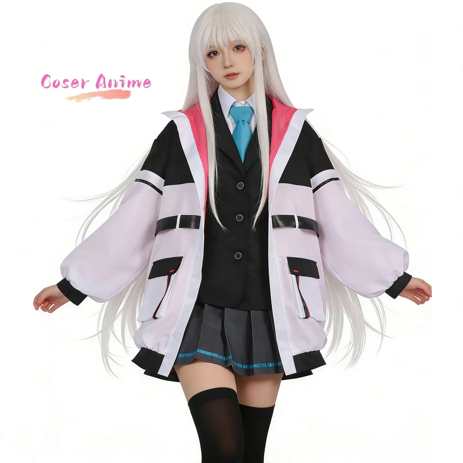 Costume Cosplay Kei di Blue Archive, Uniforme per Halloween, Carnevale, Feste, Natale, Abbigliamento per Giochi di Ruolo