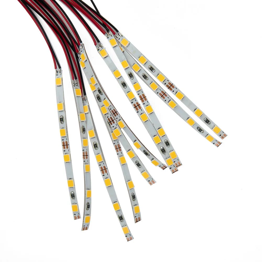 Illumina efficacemente i tuoi modelli ferroviari con precablati per strisce luminose a LED SMD che funzionano a 12 18 Volt