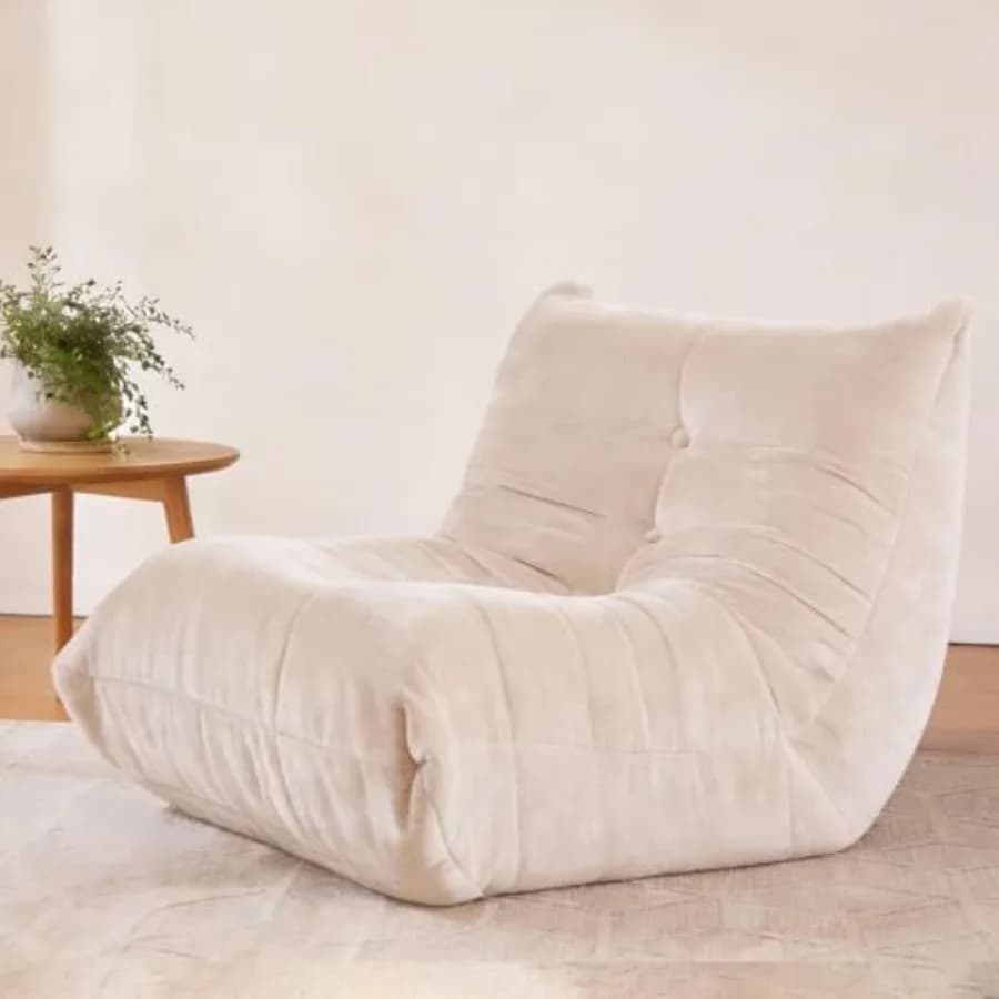 Poltrona Sacco Grande per Adulti/Adolescenti, Poltrona Gaming in Memory Foam con Design Confortevole, Premium F