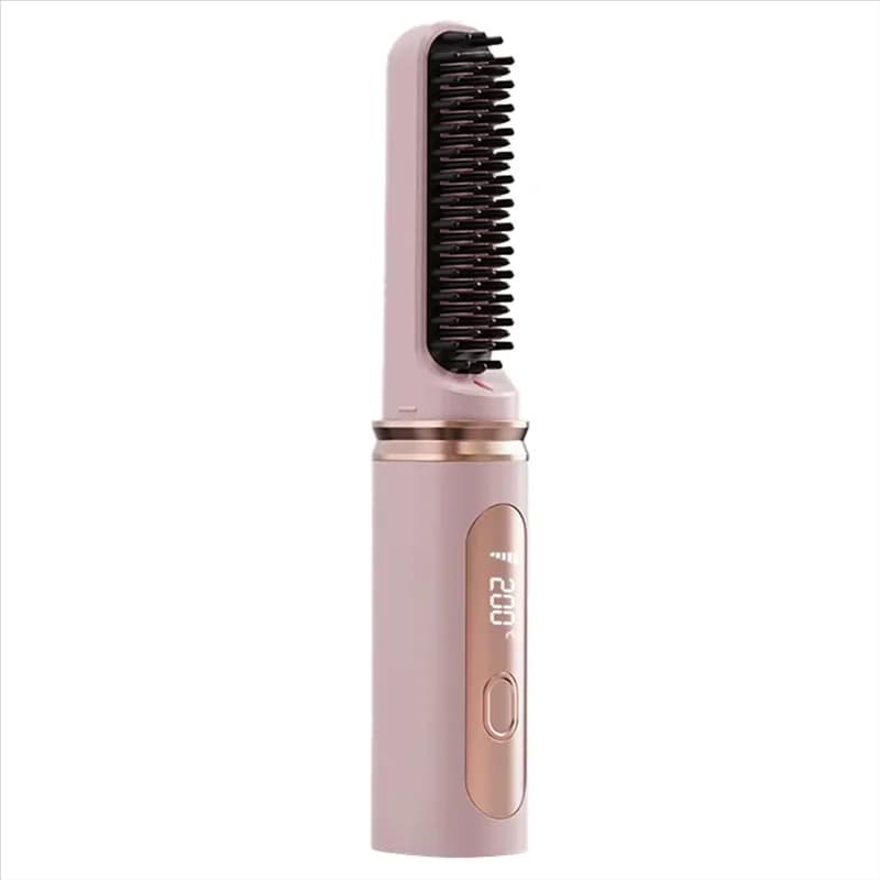 【NUOVO A39M】 Spazzola lisciante per capelli senza fili con temperatura regolabile, ideale per capelli ricci