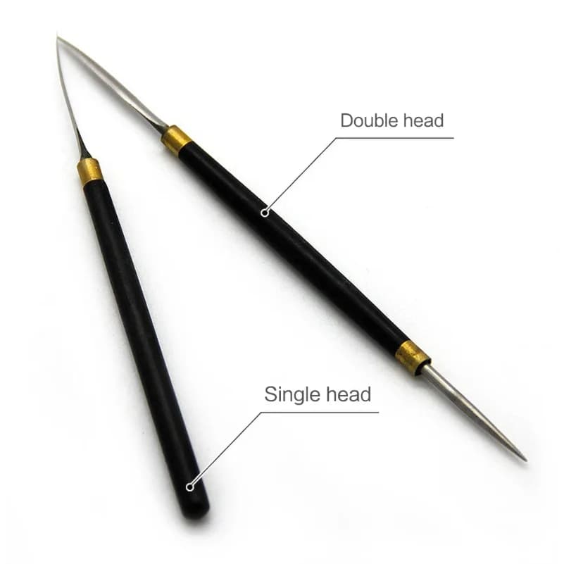 Pottery professional teapot material necessary pottery tools DIY digging knife Ebony teapot mouth trimming knife punch needle